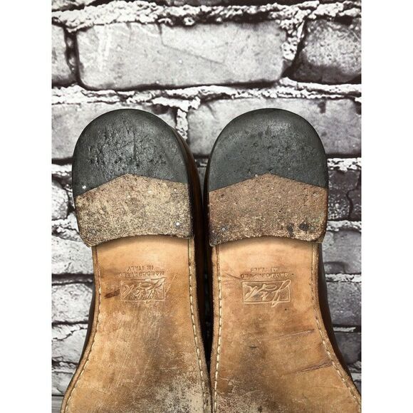 Johnston & Murphy Handcrafted Brown Leather Weaves Dress Loafers Men 11M US/44EU - Picture 7 of 16